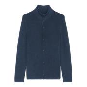 Marc O'Polo Cardigan vanlig Blue, Herr