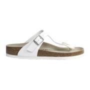 Birkenstock Gizeh Birko-Flor Sandaler White, Dam