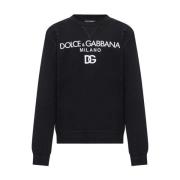 Dolce & Gabbana Sweatshirt med logotyp Black, Herr