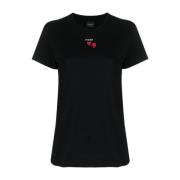 Pinko Svarta T-shirts och Polos med Låg Klack Black, Dam