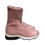 Fendi Vintage Pre-owned Canvas sneakers Pink, Dam