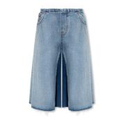MM6 Maison Margiela Oversize jeansshorts Blue, Dam