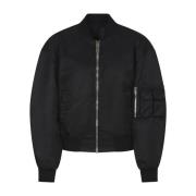 Givenchy Svart Multipocket Bomberjacka Black, Dam