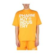 Pharmacy Industry Logo Print T-Shirt Orange, Herr