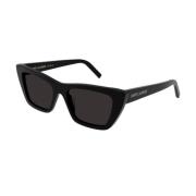 Saint Laurent Stiliga solglasögon för kvinnor Black, Dam