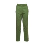 Forte Forte Straight Trousers Green, Dam