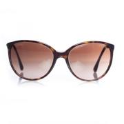 Chanel Vintage Pre-owned Plast solglasgon Brown, Dam