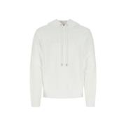 Lanvin Felpa Huvtröja White, Herr