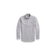 Polo Ralph Lauren Bomullsskjorta med broderad logotyp Gray, Herr
