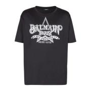 Balmain Stjärn T-shirt Black, Herr