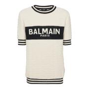 Balmain bomullsterry T-shirt White, Herr