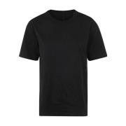 Alexander Wang Svart Puff Logo Jersey T-shirt Black, Dam
