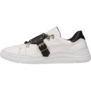 Albano Stiliga Sneakers med Trendiga Detaljer White, Dam