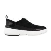 Clarks Sneakers Black, Dam