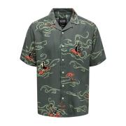 Only & Sons Only Sons Mens Shirt Green, Herr