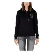 Armani Exchange Svart Sweatshirt för Kvinnor Black, Dam