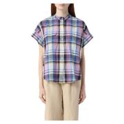 Woolrich Appalachian Train Check Blus Blue, Dam