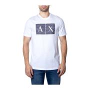 Armani Exchange T-Shirts White, Herr