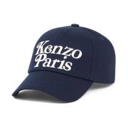 Kenzo Bomulls Utility Keps - Streetwear Stil Blue, Herr