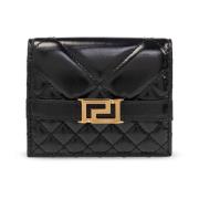 Versace Plånbok i quiltat läder Black, Dam