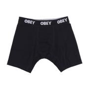 Obey Streetwear Boxers 2-Pack Svart Black, Herr