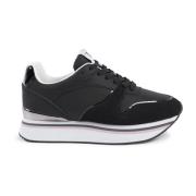 19v69 Italia Svart Syntetisk Läder Sneaker Black, Dam