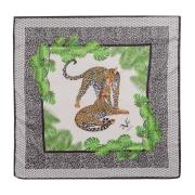 19v69 Italia Foulard med Leopardtryck Multicolor, Dam