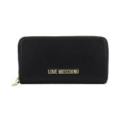 Love Moschino Stiligt Plånbok Korthållare Black, Dam