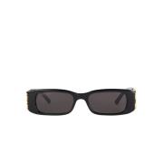 Balenciaga Fyrkantiga solglasögon för kvinnor och män Black, Unisex