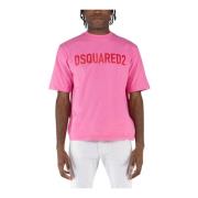 Dsquared2 Lös T-Shirt Pink, Herr