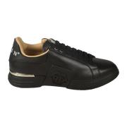 Philipp Plein Svarta Sneakers för Män Black, Herr