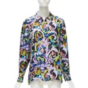 Versace Pre-owned Pre-owned Silke toppar Multicolor, Dam