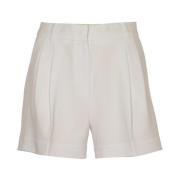 Michael Kors Vita Plisserade Shorts White, Dam