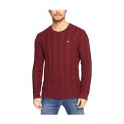 Tommy Jeans Round-neck Knitwear Red, Herr