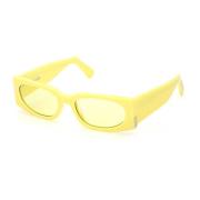 Gcds Stiliga solglasögon för modeframåt kvinnor Yellow, Dam