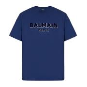 Balmain Oversize T-shirt Blue, Herr