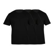 Off White Klassisk Bomull T-shirt Trio för Män Black, Herr