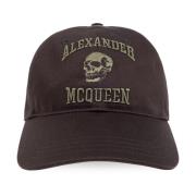 Alexander McQueen Baseballkeps Brown, Herr