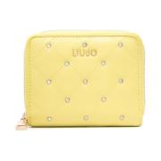 Liu Jo Gul plånbok med strass och kristalldekorationer Yellow, Dam