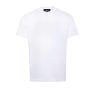 Dsquared2 Leaf Skater Bomull T-shirt White, Herr