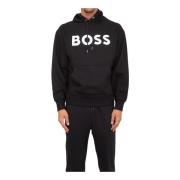 Hugo Boss Nero Jersey Hoodie Black, Herr