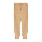 Balmain Bomullstrousers Beige, Herr