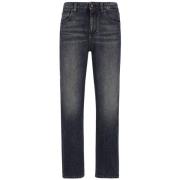Dolce & Gabbana Boyfriend Jeans med Medium Midja Black, Dam
