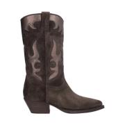 Alpe Brun Mocka Dam Cowboy Boot Brown, Dam