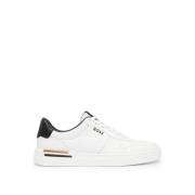 Hugo Boss vita sneakers med färgade ränder White, Herr