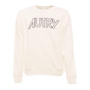 Autry Vit Sweatshirt för Män White, Herr