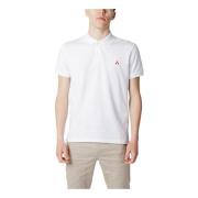 Peuterey Vit Bomull Polo Skjorta White, Herr