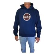 Colmar Herrhoodie i bomullsblandat tyg Blue, Herr