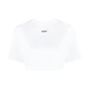 Off White Vita T-shirts Polos för kvinnor White, Dam