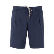 Eleventy Jogger Bermuda Shorts med kontrasterande färger Blue, Herr